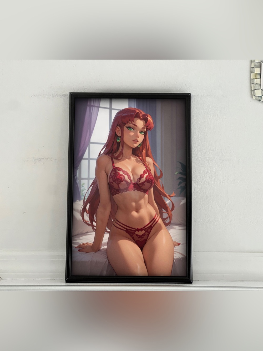Teen Titans Starfire pinup girl art Poster